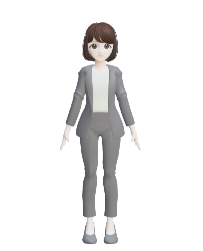 女性社員の3Dモデル